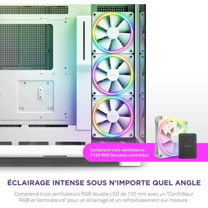 Nzxt Caja Semitorre H9 Elite Cristal Templado Soporte RGB Blanco 4 Nzxt Caja Semitorre H9 Elite Cristal Templado Soporte RGB Blanco 4