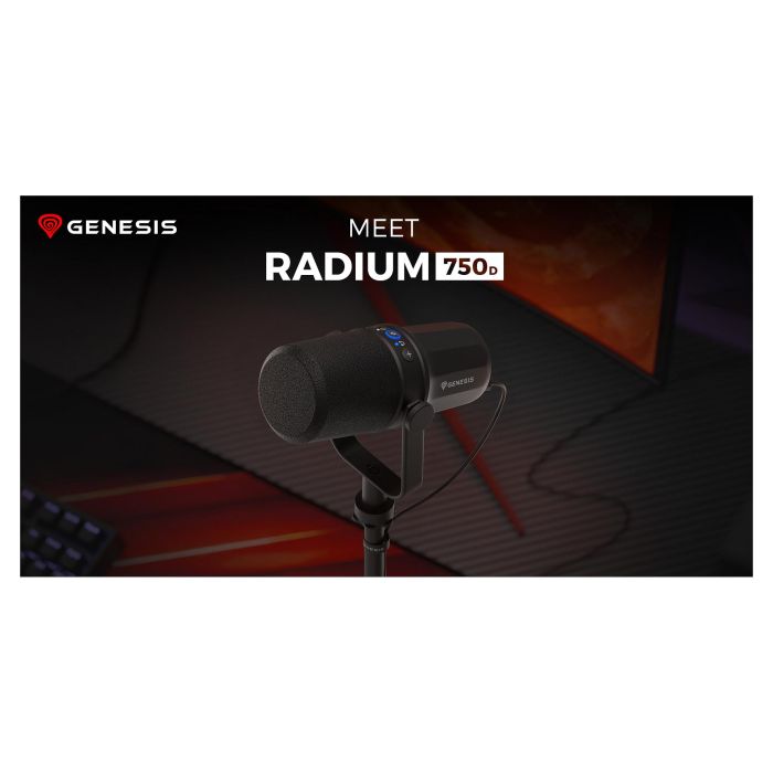 Genesis Gaming RADIUM 750D Micrófono para PC con Conector USB/XLR, Cardioide, 24-bit / 96 kHz, Negro 14 Genesis Gaming RADIUM 750D Micrófono para PC con Conector USB/XLR, Cardioide, 24-bit / 96 kHz, Negro 14