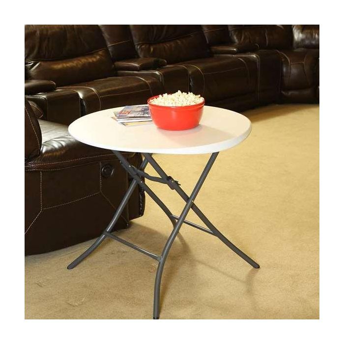 Mesa auxiliar Lifetime Blanco 83,5 x 73,5 x 83,5 cm Acero Plástico 5