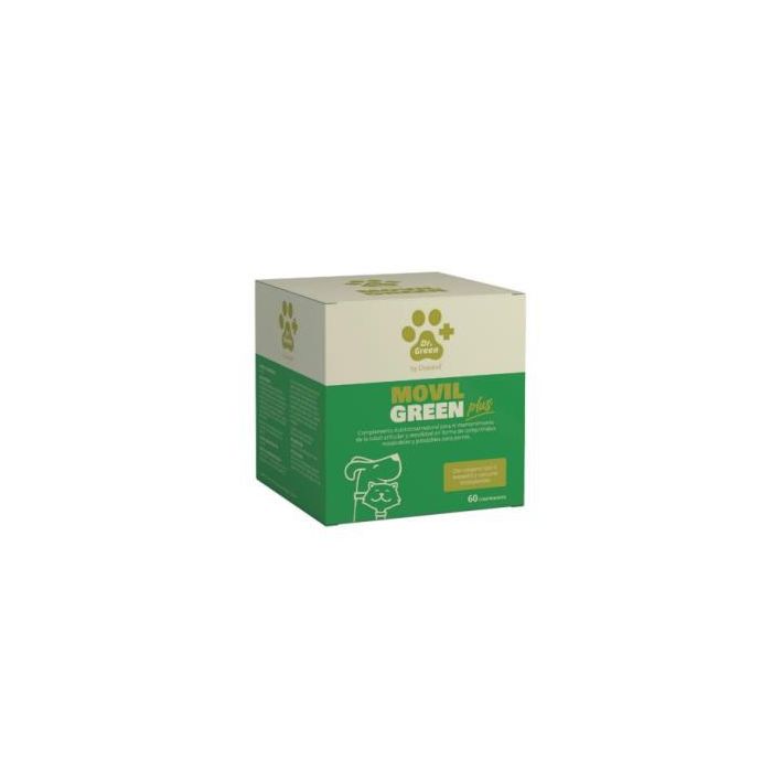 Dr. Green Veterinaria Movilgreen Plus: Suplemento Articular con Colágeno Tipo II para Perros y Gatos, 60 Comprimidos