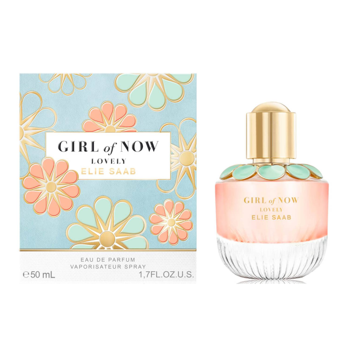 Elie Saab Girl of Now Lovely Eau de Parfum Vaporizador 50 ml para Mujer. Fragancia Floral Frutal Adictiva con Mandarina, Pera y Pachulí