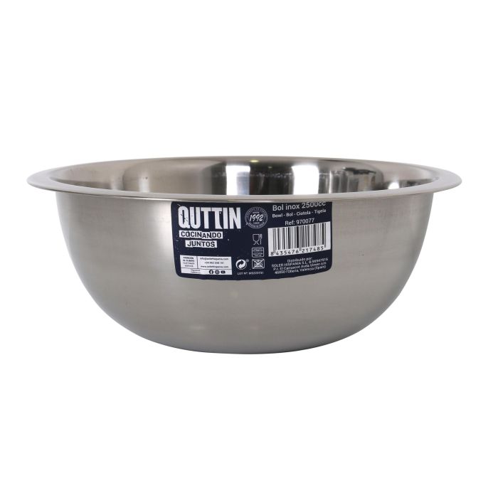 Bol Metal Inox Quttin 2500Cc (18 Unidades) 1 Bol Metal Inox Quttin 2500Cc (18 Unidades) 1