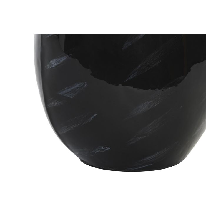 DKD Home Decor Jarrón Moderno Negro Plateado Cristal y Aluminio 13 x 41 x 23 cm 2 DKD Home Decor Jarrón Moderno Negro Plateado Cristal y Aluminio 13 x 41 x 23 cm 2