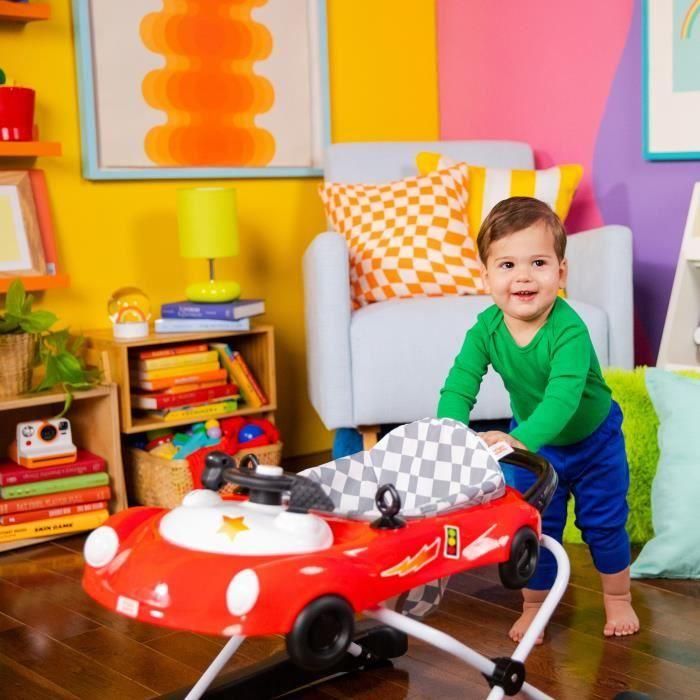 Bright Starts BS74451167841 Andador 3 en 1, coche pequeño, 3 modos de juego evolutivos, rojo 3