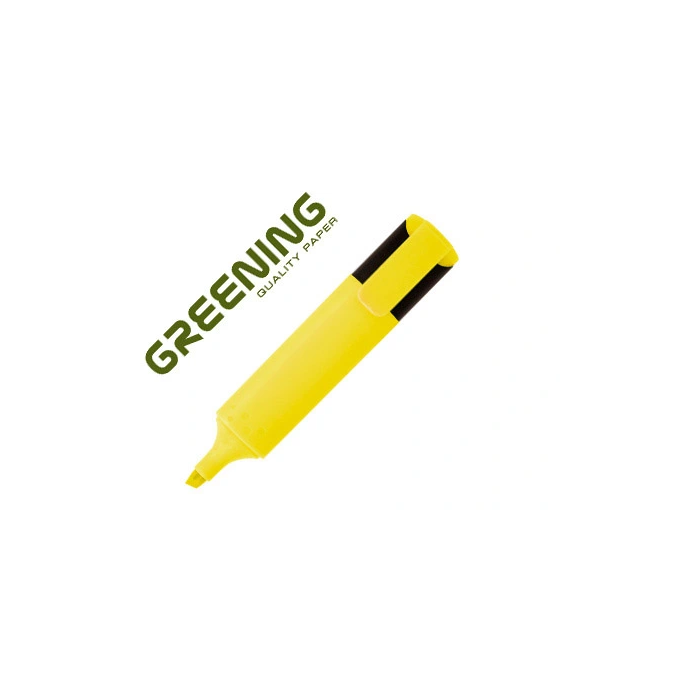 Greening Rotulador Fluorescente Punta Biselada Amarillo Trazo 1/4 mm 0 Greening Rotulador Fluorescente Punta Biselada Amarillo Trazo 1/4 mm 0