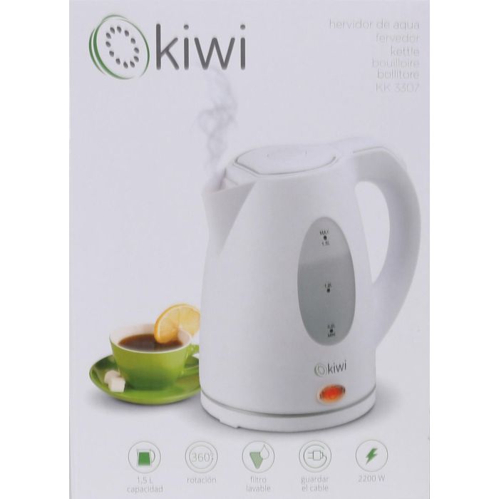 Kiwi Hervidor de Agua 1.5L 1850-2200W 360° (6 Unidades) 4