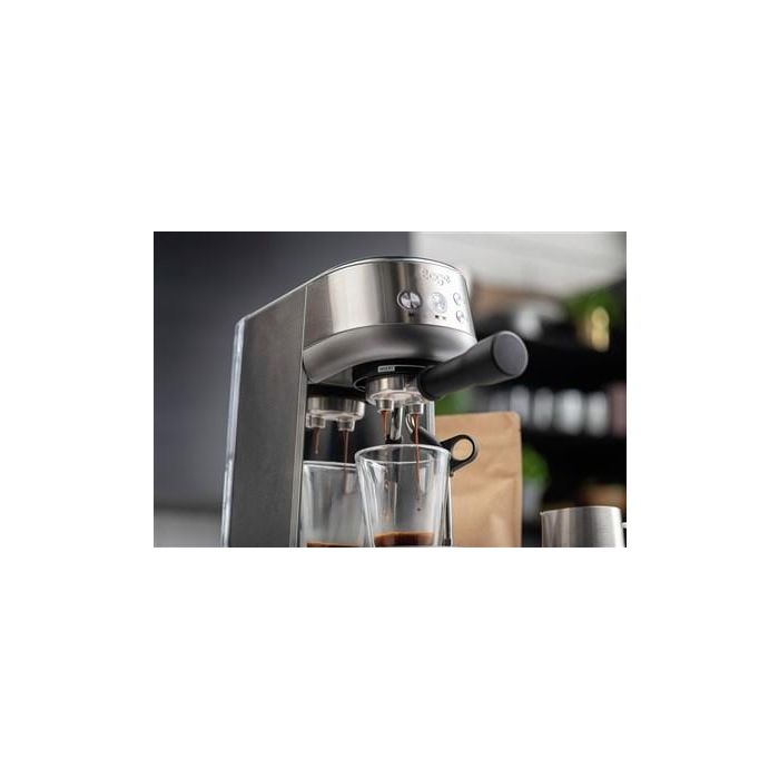 Sage Cafetera Espresso Manual Bambino INOX, Portafiltros 54 mm, 19 g, ThermoJet, Texturizado Leche, PID 9 Sage Cafetera Espresso Manual Bambino INOX, Portafiltros 54 mm, 19 g, ThermoJet, Texturizado Leche, PID 9