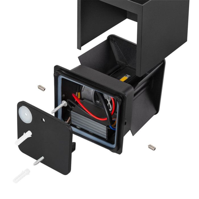 Aplique LED Exterior 2x5W 100Lm/W IP65 Negro 4000K [HO-APL06-IP65-B-W] 3