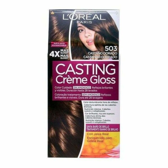 L'Oréal Paris CREMA DE CABELLO BRILLANTE #503-castaño dorado 180 ml