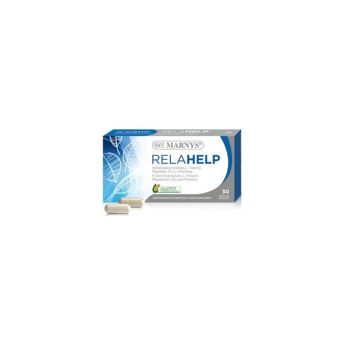 MARNYS Relahelp - Relajación sin sueño con L-Teanina y Vitaminas B, 30 cápsulas vegetales
