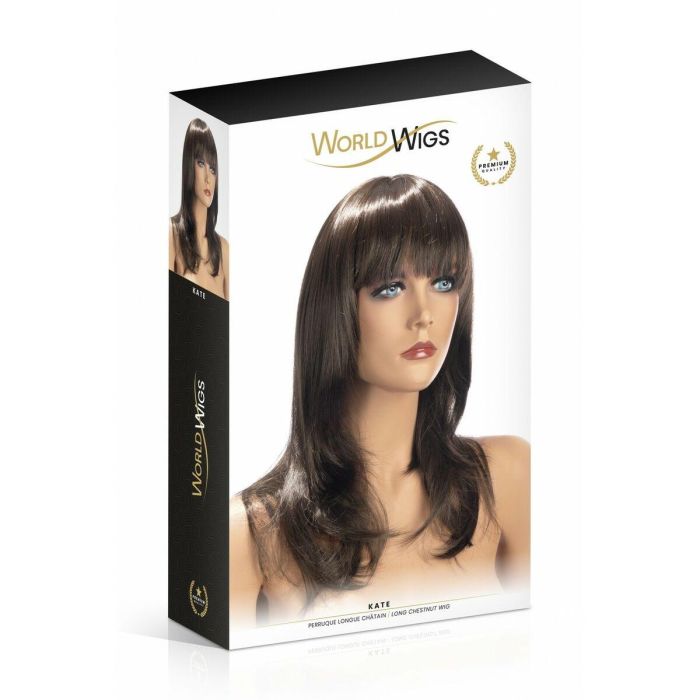 Accesorio Erótico World Wigs kate Marrón Peluca 1