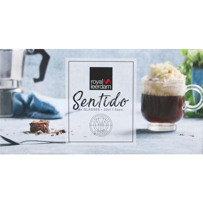 Royal Leerdam Set 6 Tazas Capuccino Sentido 22 cl (4 Cajas)