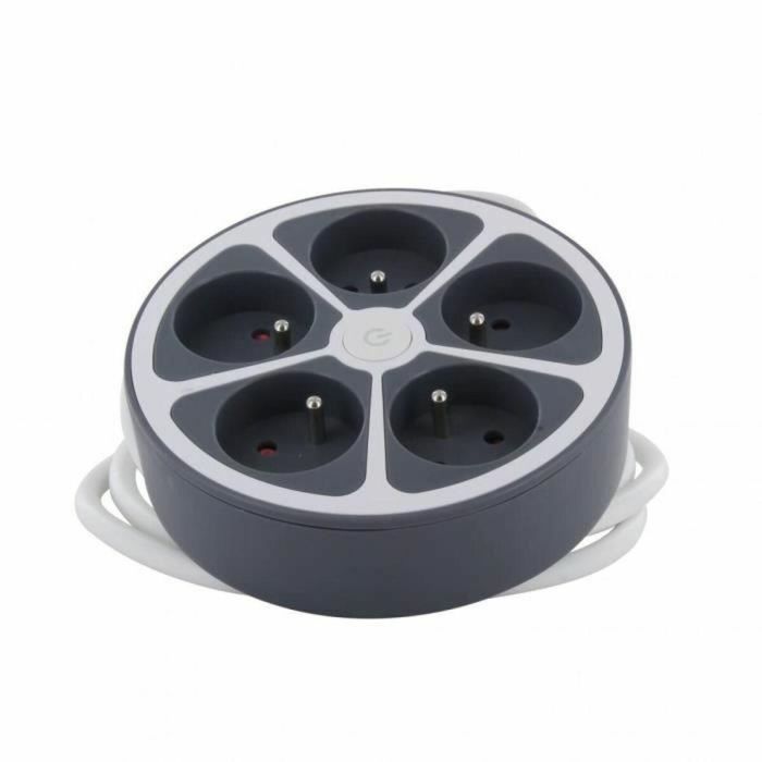 Chacon CHA5411478496519 Multiprise Bureau 16A 250V Max 3680W 5 Tomas 1.5m Cable Gris 4 Chacon CHA5411478496519 Multiprise Bureau 16A 250V Max 3680W 5 Tomas 1.5m Cable Gris 4