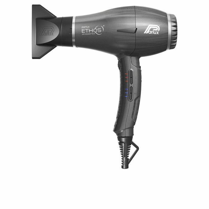 Parlux Secador de Pelo Profesional ETHOS Titanio Motor Digital 2300W Iónico 9 Ajustes Vel/Temp Gris