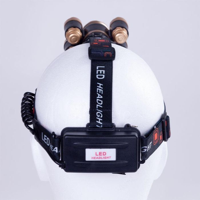 Wanjiru Linterna Frontal 300 Lúmenes IPX4 Impermeable - 4 Modos Luz Constante Trail Running 200g Aluminio/ABS 4