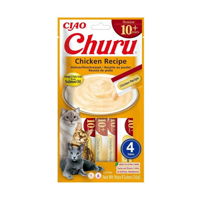 Snack para Gatos Inaba Churu Senior Chicken Recipe Pollo Snack para Gatos Inaba Churu Senior Chicken Recipe Pollo