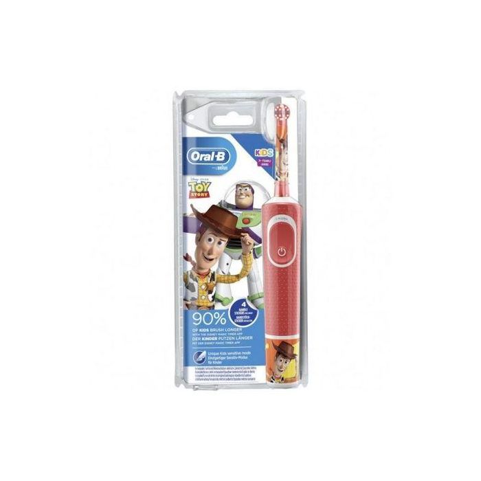 CEPILLO DENTAL BRAUN ORAL-B D-100 VITALITY KIDS TOY STORY XMAS - CABEZAL REDONDO ESPECIAL NIÑOS - FILAMENTOS EXTRASUAVES - TEMPORIZADOR