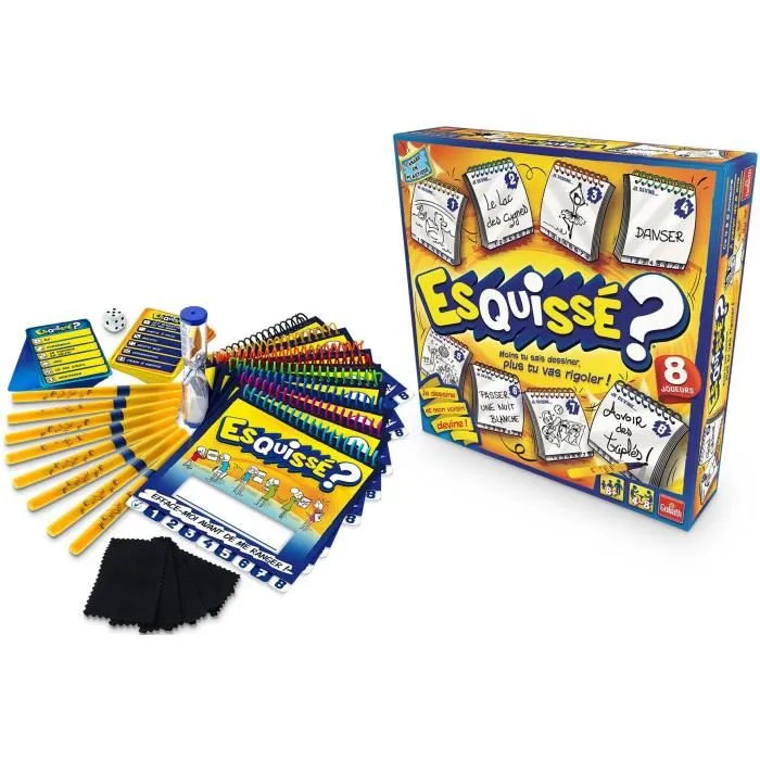 Goliath Sketched 8 Players Juego de mesa: el clásico teléfono árabe con dibujos en lugar de palabras 3