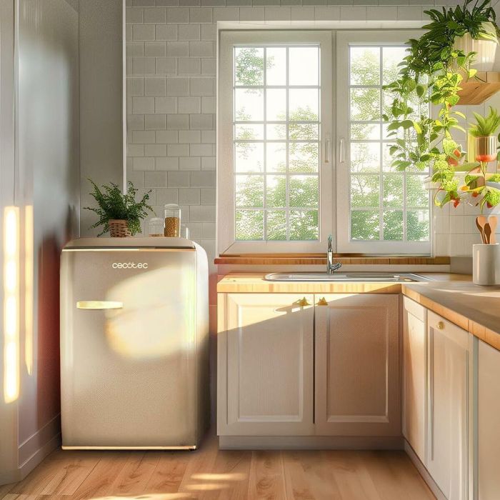 Cecotec Frigorífico Independiente CoolMarket TT Origin 110 Beige 110L Clase E 9