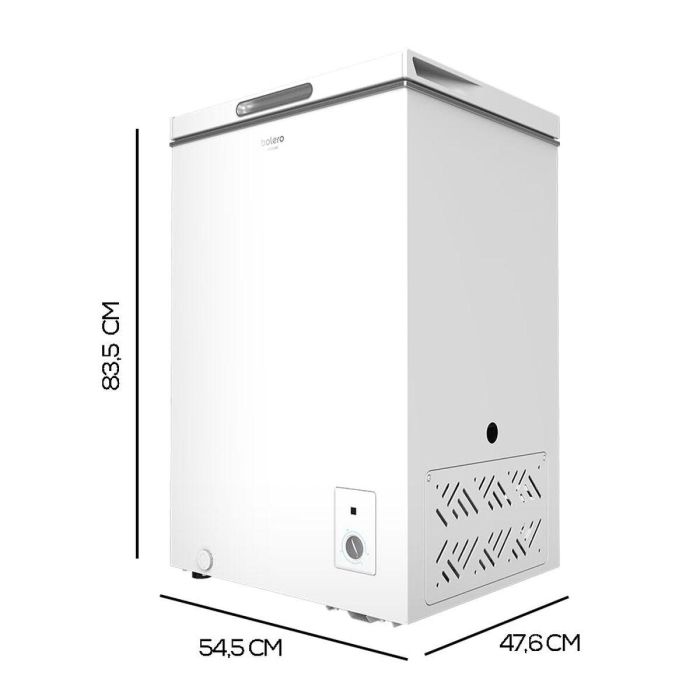 Cecotec Congelador horizontal Bolero CoolMarket Chest 99 l blanco clase E 41 dB 8 Cecotec Congelador horizontal Bolero CoolMarket Chest 99 l blanco clase E 41 dB 8