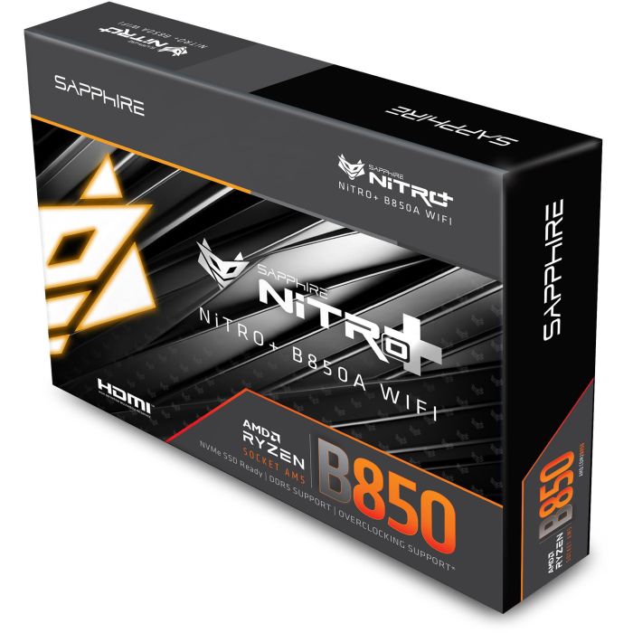 Sapphire Placa Base NITRO+ B850A WiFi 7 AMD Socket AM5 DDR5 Micro ATX con 1xHDMI 1.4 1xDP 1.2 6 Sapphire Placa Base NITRO+ B850A WiFi 7 AMD Socket AM5 DDR5 Micro ATX con 1xHDMI 1.4 1xDP 1.2 6