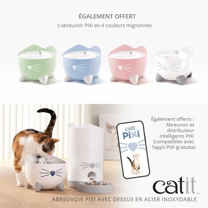 Catit Fuente de Agua Automática PIXI para Gatos 2,5 L de Acero Inoxidable con Filtro para Agua Pura 5 Catit Fuente de Agua Automática PIXI para Gatos 2,5 L de Acero Inoxidable con Filtro para Agua Pura 5