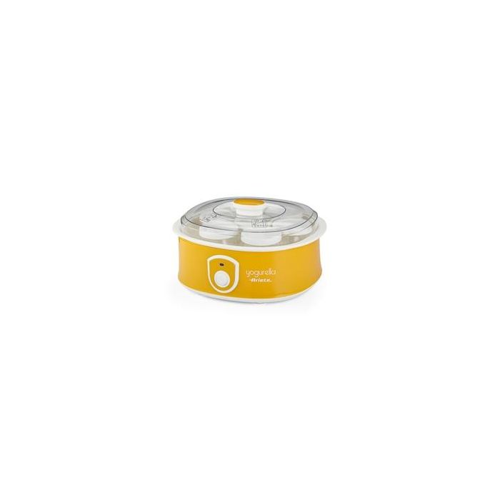 Ariete Yogurtera 617 - 7 Tarros, 1.3L, para Yogur Cremoso y Espeso, Múltiples Sabores