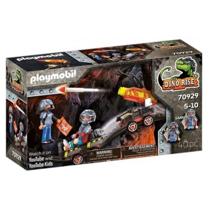Playmobil Dino Mine Carro Cohetes con Cañón Funcional y 2 Proyectiles, Compatible con Dino Mine 0 Playmobil Dino Mine Carro Cohetes con Cañón Funcional y 2 Proyectiles, Compatible con Dino Mine 0
