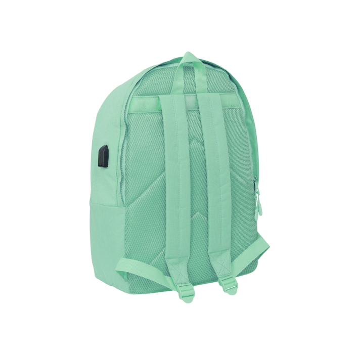Safta Mochila Doble para Portátil 15,6"+USB Munich Turquesa 31x44x18 cm 1