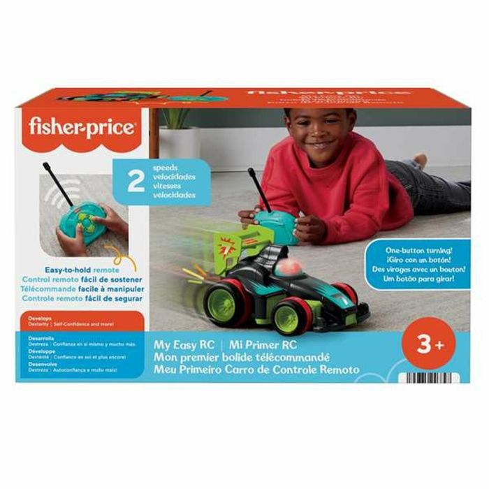 Coche radio control fisher-price con 2 velocidades y mando de facil manejo con 4 botones. 5