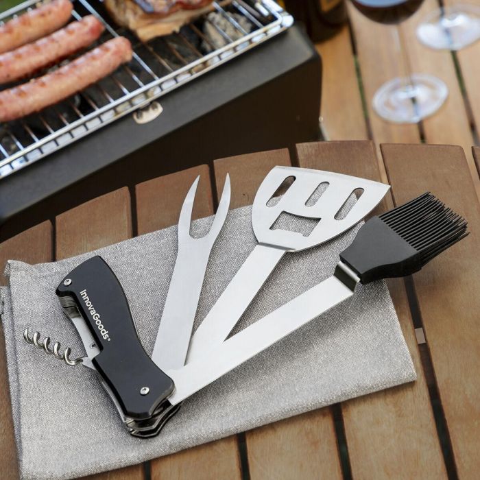 Set de Utensilios para Barbacoa 5 en 1 BBKit InnovaGoods Set de Utensilios para Barbacoa 5 en 1 BBKit InnovaGoods