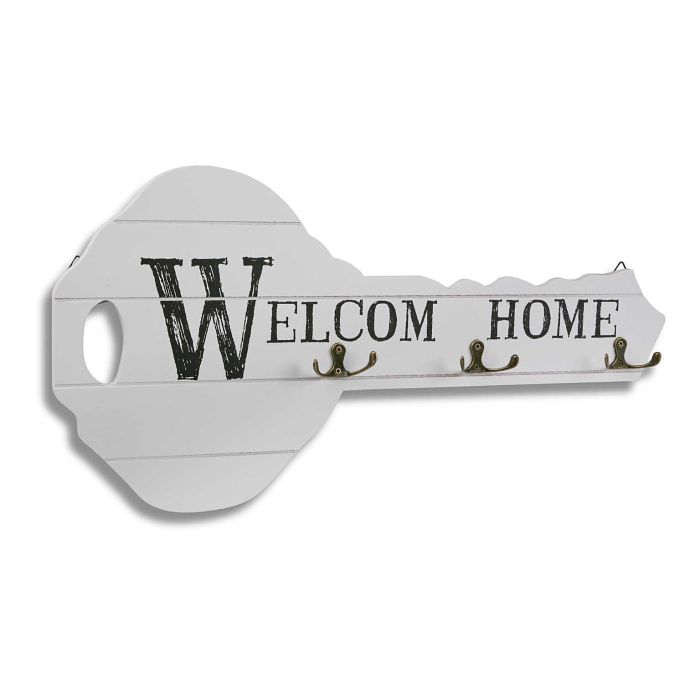 Sujetallaves Welcome Home Versa, Madera Provenzal, 3.5x26x51 cm (2 Unidades)