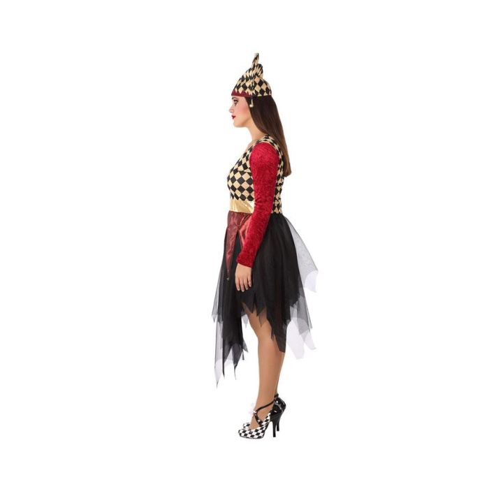 Disfraz Arlequin Rojo Adulto Mujer Adulto XXL 1