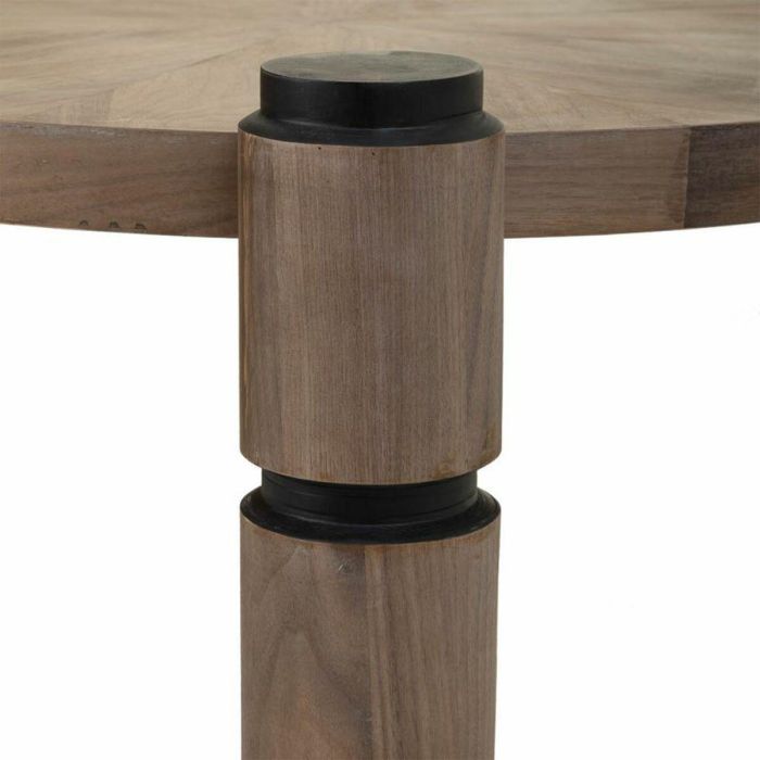 Mesa de Centro Alexandra House Living Marrón Madera Hierro Chapa Madera de abeto 110 x 46 x 110 cm 4