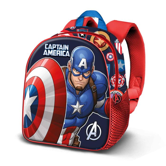 Mochila 3D Elite Patriot Marvel Capitán América Multicolor