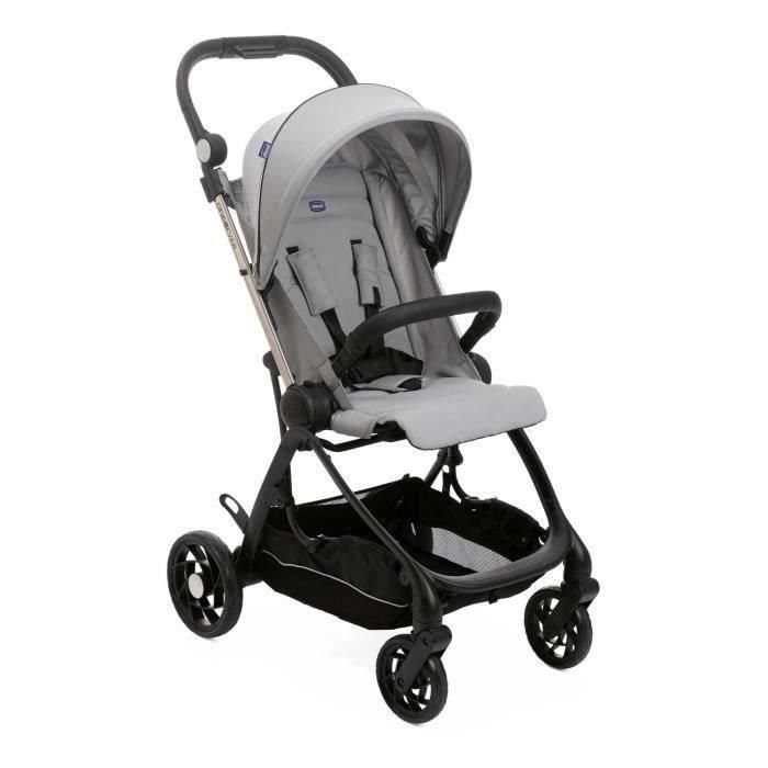 Chicco CHI8058664158256 Cochecito compacto urbano One4Ever Silverleaf Unisex, apto desde el nacimiento, color gris. 3