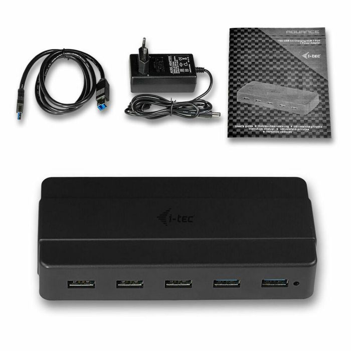 Hub USB i-Tec U3HUB742 Negro 0 Hub USB i-Tec U3HUB742 Negro 0