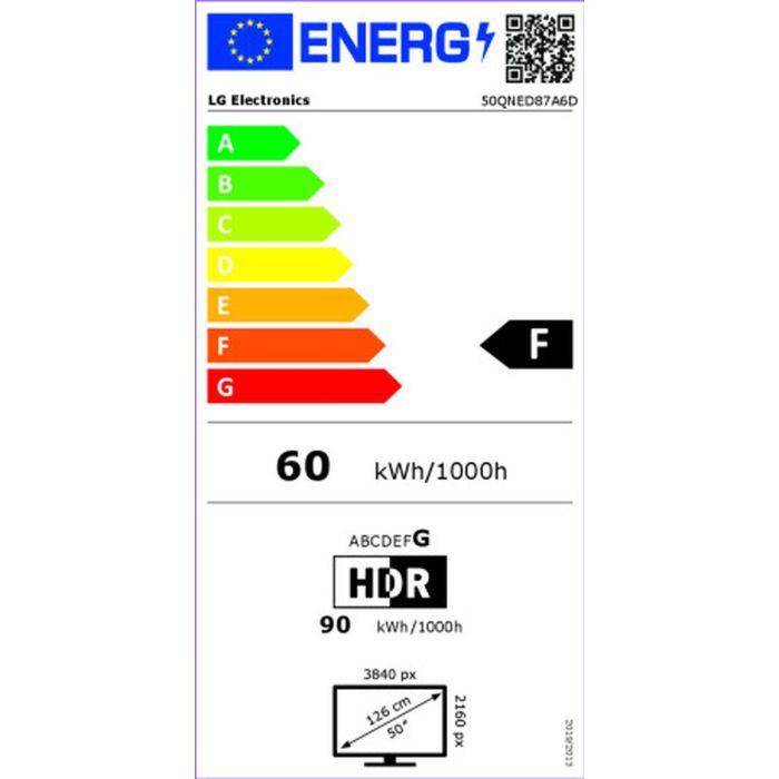 Smart TV LG 50QNED87A6D 50" 4K Ultra HD LED HDR Edge-LED QNED 1