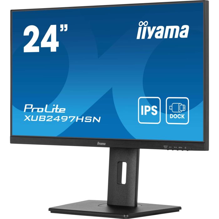 Iiyama Pantalla XUB2497HSN-B2 24" IPS Full HD USB-C Dock RJ45 Negro 7