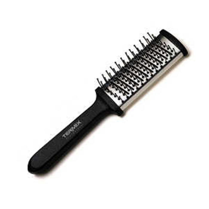 Termix Cepillo Plano Mini Negro - Ideal para peinados lisos, prepara el cabello para la plancha y protege el cuero cabelludo Termix Cepillo Plano Mini Negro - Ideal para peinados lisos, prepara el cabello para la plancha y protege el cuero cabelludo