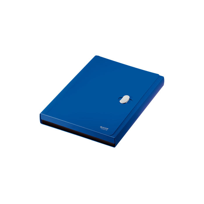 Leitz 46240035 Carpeta Acordeón Polipropileno A4 5 Posiciones con Bolsillo Frontal y Broche Giratorio, Azul 2