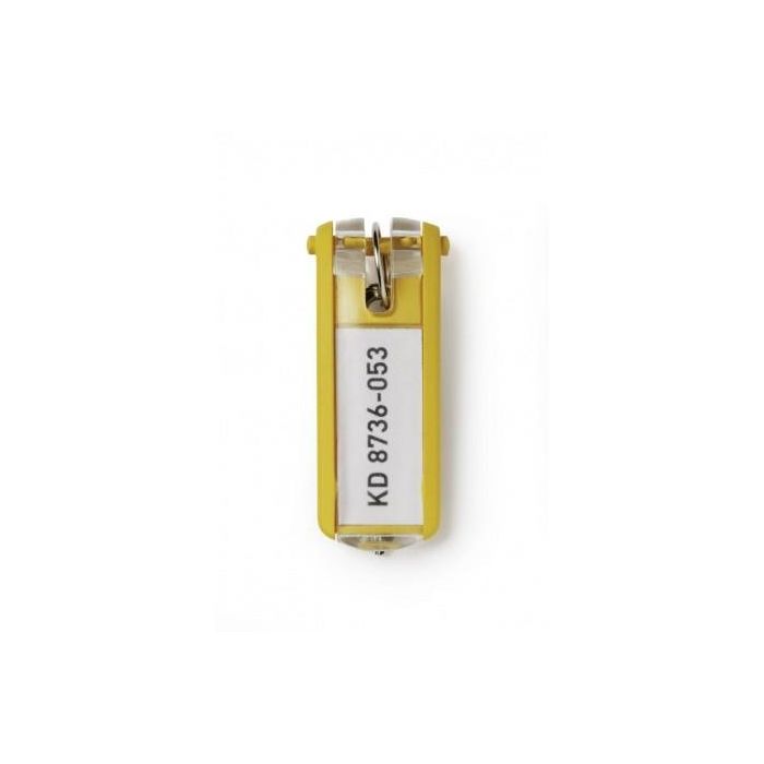 DURABLE Llaveros Key Clip amarillos (6 unidades) – 25 mm ancho x 68 mm alto 0 DURABLE Llaveros Key Clip amarillos (6 unidades) – 25 mm ancho x 68 mm alto 0