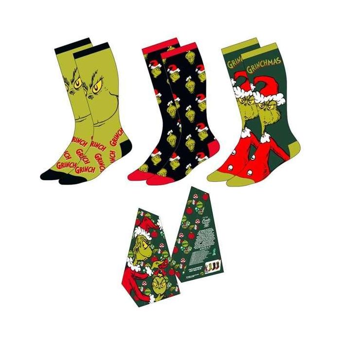 Calcetines pack 3 piezas the grinch ( talla 38-45)