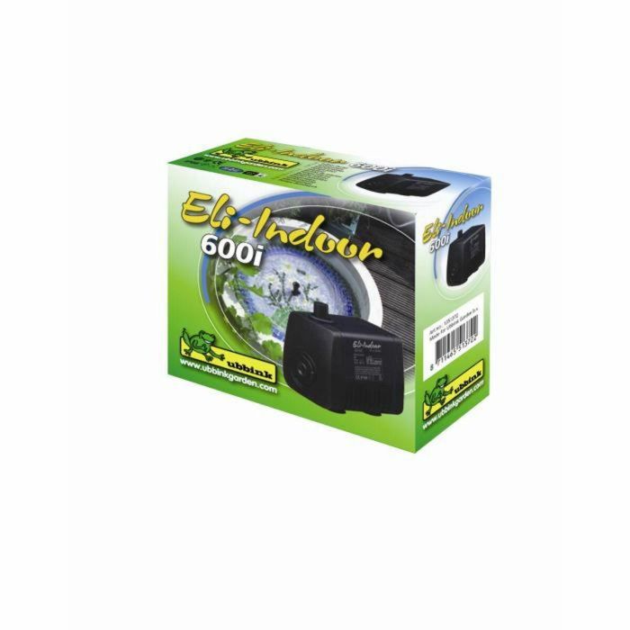 Ubbink Bomba Fuente Eli-Indoor 600i para Fuentes y Pequeños Juegos de Agua, Flujo 200L/h, Potencia 3W, 1.8m Cable 1 Ubbink Bomba Fuente Eli-Indoor 600i para Fuentes y Pequeños Juegos de Agua, Flujo 200L/h, Potencia 3W, 1.8m Cable 1