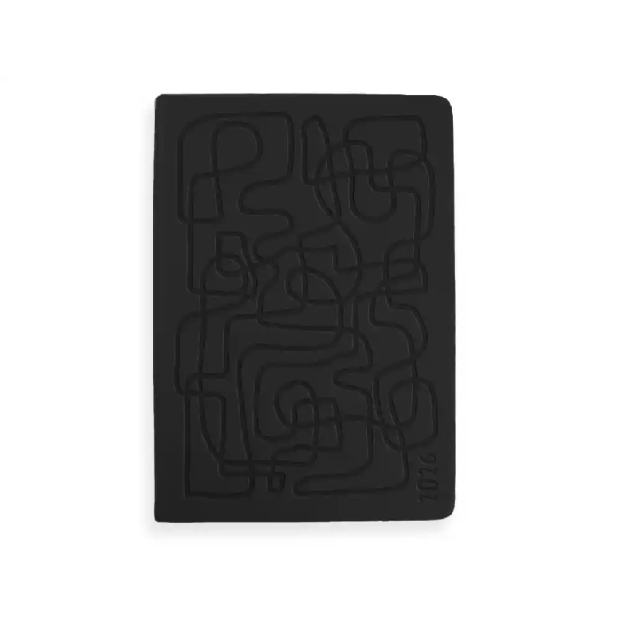 Liderpapel Icaria Agenda 2026 Día Página A5 Encuadernada Negro Papel 70 gr FSC 1