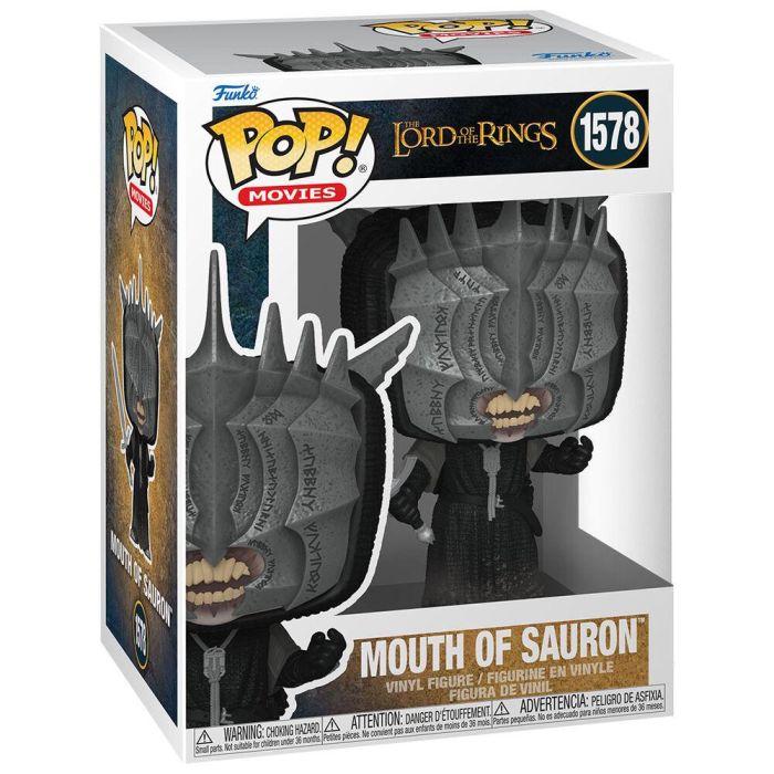 Funko Pop! 80832 Mouth of Sauron - Señor de los Anillos - Figura Coleccionable 9,5 cm con Armadura Negra y Capa Gris 1