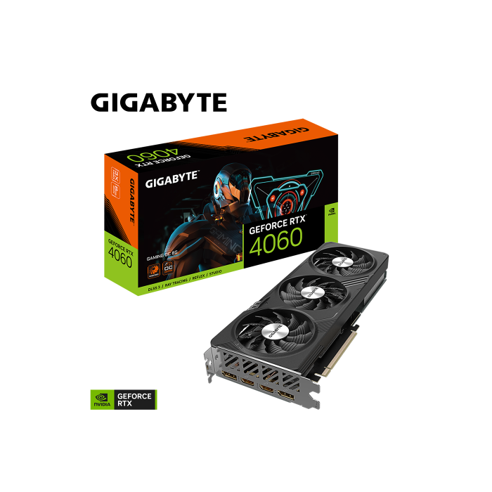 Gigabyte GeForce RTX­­ 4060 GAMING OC 8G NVIDIA GeForce RTX­ 4060 8 GB GDDR6 1