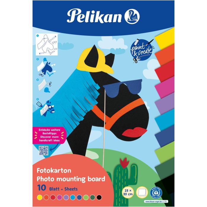 Pelikan Fotokarton Block FOKA. 10 Blatt. 23X33cm. f.s. 0 Pelikan Fotokarton Block FOKA. 10 Blatt. 23X33cm. f.s. 0