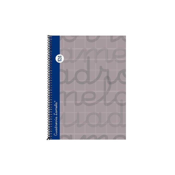 Lamela Bloc Tapa Forrada 4º 80H Cuadrovia 2,5 Mm Gris (Set de 5)