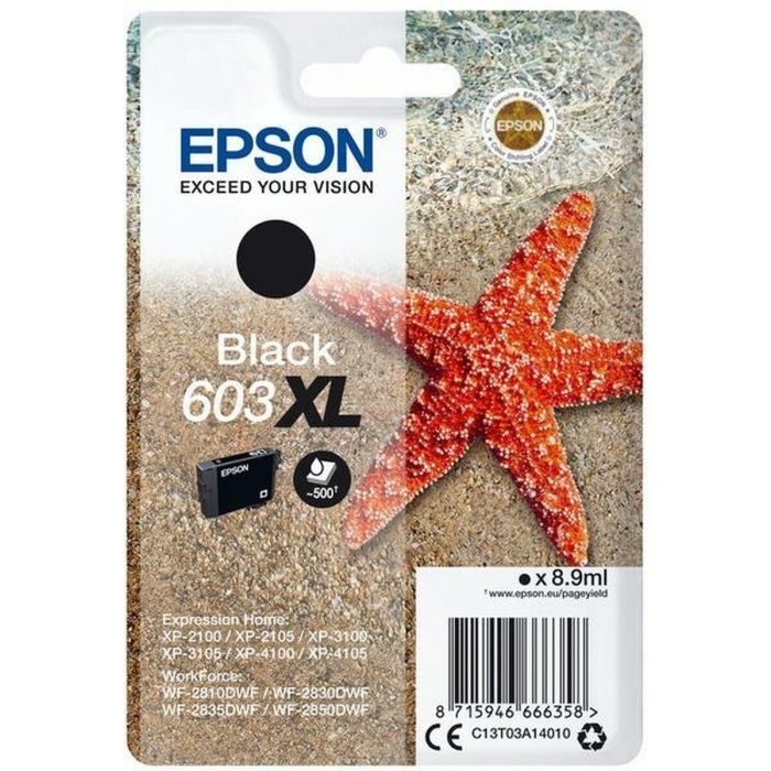 Cartucho de Tinta Original Epson 603 XL Negro (10 Unidades) 1 Cartucho de Tinta Original Epson 603 XL Negro (10 Unidades) 1